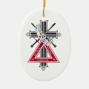 Freemasonkruis Keramisch Ornament