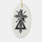 Freemasonkruis Keramisch Ornament (Rechts)