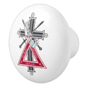 Freemasonkruis Keramische Knop (Rechts)