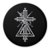 Freemasonkruis Keramische Knop (Voorkant)