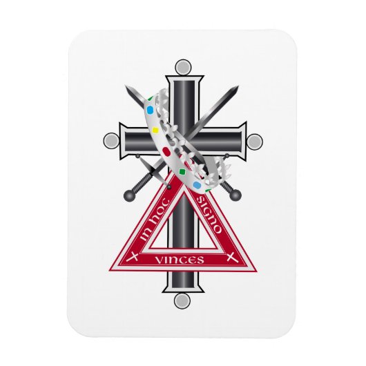 Freemasonkruis Magneet (Verticaal)