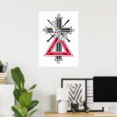 Freemasonkruis Poster (Thuiskantoor)