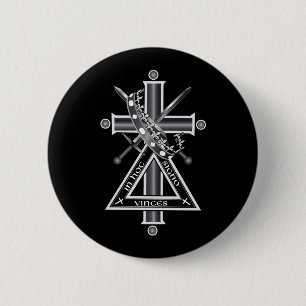 Freemasonkruis Ronde Button 5,7 Cm