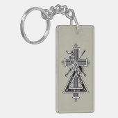 Freemasonkruis Sleutelhanger (Voorkant Links)