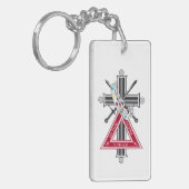 Freemasonkruis Sleutelhanger (Voorkant Links)