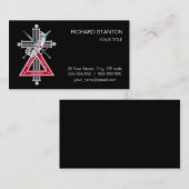 Freemasonkruis Visitekaartje (Voorkant / Achterkant)