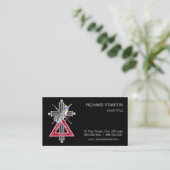 Freemasonkruis Visitekaartje (Staand voorkant)