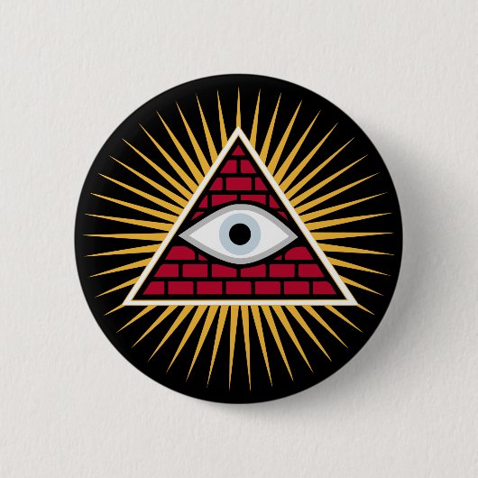 Freemasonoog Ronde Button 5,7 Cm (Voorkant)