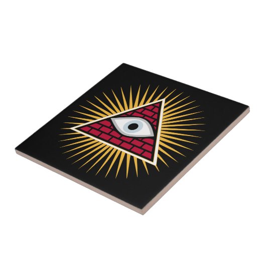 Freemasonoog Tegeltje (Zijkant)