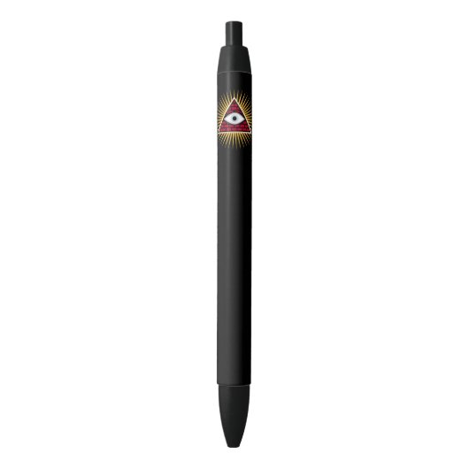 Freemasonoog Zwarte Inkt Pen (Voorkant Verticaal)
