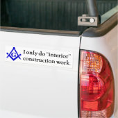 Freemasonry - Binnenbouw Bumpersticker (Op Truck)