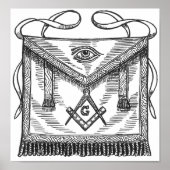 Freemasonry Blue Lodge Schort Poster (Voorkant)