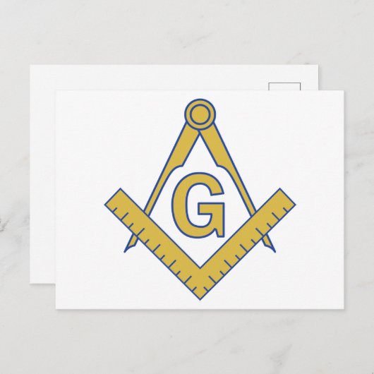 Freemasonry Briefkaart (Voorkant / Achterkant)