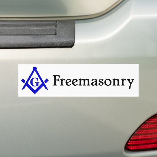 Freemasonry Bumpersticker (Op auto)