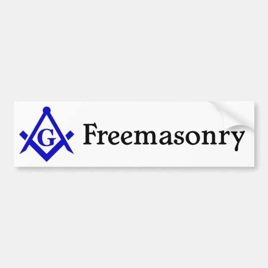 Freemasonry Bumpersticker (Voorkant)