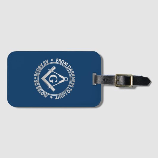 Freemasonry emblem bagagelabel (Voorkant (horizontaal))