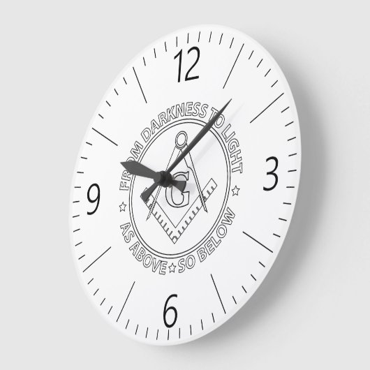 Freemasonry emblem grote klok (Hoek)