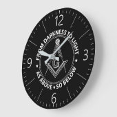Freemasonry emblem grote klok (Hoek)