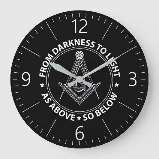 Freemasonry emblem grote klok (Voorkant)