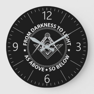Freemasonry emblem grote klok