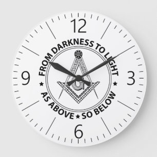 Freemasonry emblem grote klok