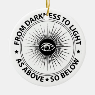 Freemasonry emblem keramisch ornament