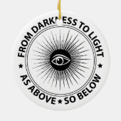 Freemasonry emblem keramisch ornament (Achterkant)