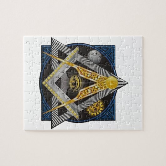 Freemasonry Emblem Legpuzzel (Horizontaal)