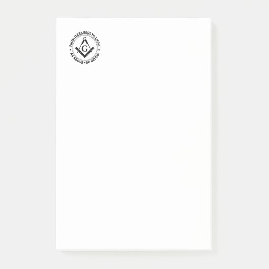 Freemasonry emblem post-it® notes (Voorkant)