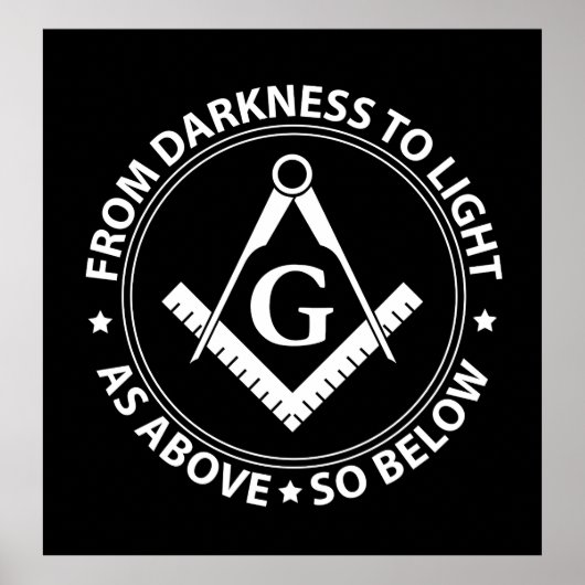 Freemasonry emblem poster (Voorkant)