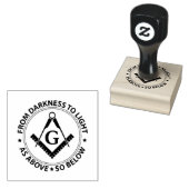 Freemasonry emblem rubberstempel (Gestempeld)