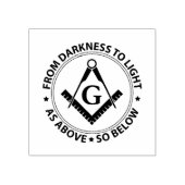 Freemasonry emblem rubberstempel (Afrduk)