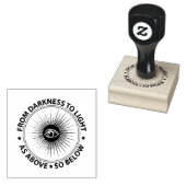 Freemasonry emblem rubberstempel (Gestempeld)