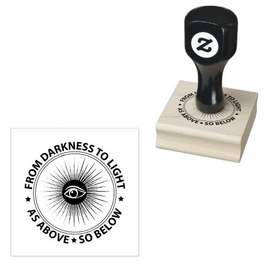 Freemasonry emblem rubberstempel (Gestempeld)