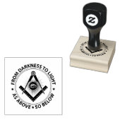 Freemasonry emblem rubberstempel (Gestempeld)