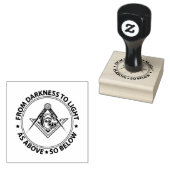 Freemasonry emblem rubberstempel (Gestempeld)