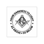Freemasonry emblem rubberstempel (Afrduk)