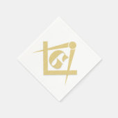 Freemasonry emblem servet (Hoek)