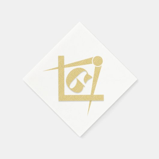 Freemasonry emblem servet (Hoek)