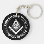 Freemasonry emblem sleutelhanger (Achterkant)