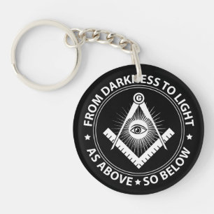 Freemasonry emblem sleutelhanger