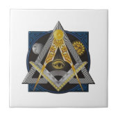Freemasonry Emblem Tegeltje (Voorkant)
