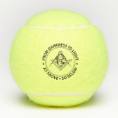 Freemasonry emblem tennisballen (Voorkant)