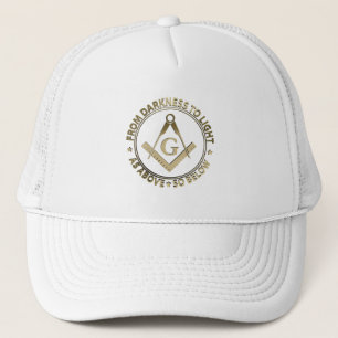 Freemasonry emblem trucker pet