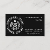 Freemasonry emblem visitekaartje (Voorkant)