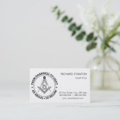Freemasonry emblem visitekaartje (Staand voorkant)