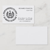 Freemasonry emblem visitekaartje (Voorkant / Achterkant)