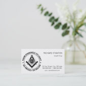 Freemasonry emblem visitekaartje (Staand voorkant)