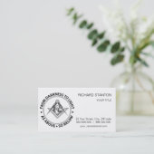 Freemasonry emblem visitekaartje (Staand voorkant)