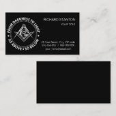 Freemasonry emblem visitekaartje (Voorkant / Achterkant)